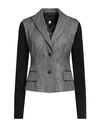 RICHMOND X RICHMOND X WOMAN BLAZER BLACK SIZE 6 VIRGIN WOOL, LYCRA