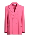 RED VALENTINO RED VALENTINO WOMAN BLAZER PINK SIZE 4 ACETATE, VISCOSE, ELASTANE