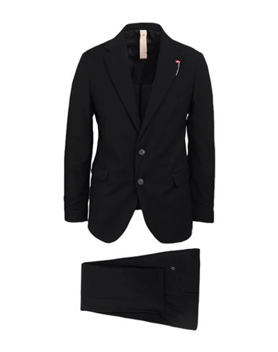 Bernese Milano Man Suit Black Size 38 Polyester, Viscose, Elastane