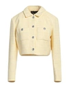 Maje Tweed Jacket In Yellow