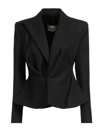 Alexandre Vauthier Woman Blazer Black Size 4 Wool In Black