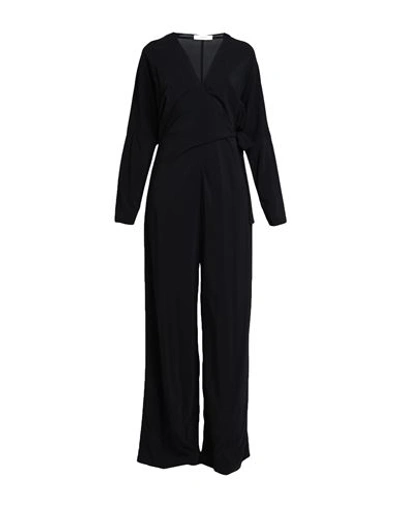 Jucca Woman Jumpsuit Black Size 12 Viscose, Elastane