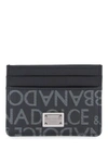 DOLCE & GABBANA DOLCE & GABBANA COATED JACQUARD CARDHOLDER