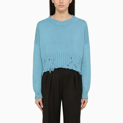 Marni Blue Jersey With Wear Details