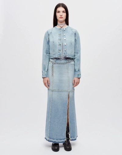 Re/done Column Maxi Skirt In Mojave