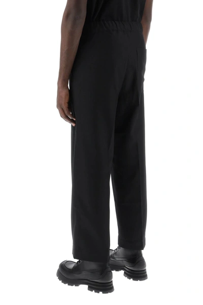 Oamc Pants With Elasticated Waistband In Black