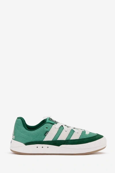 Adidas Originals Adimatic Sneaker In Semi Court Green/crystal White/gum 3