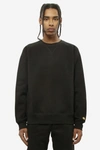 Carhartt Chase Logo-embroidered Cotton-blend Jersey Sweatshirt In Black