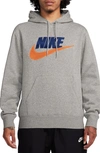 Nike Men's Club Fleece Pullover Hoodie In Grey