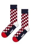 HAPPY SOCKS HAPPY SOCKS ASSORTED 3-PACK OPTIC FILLED CREW SOCKS