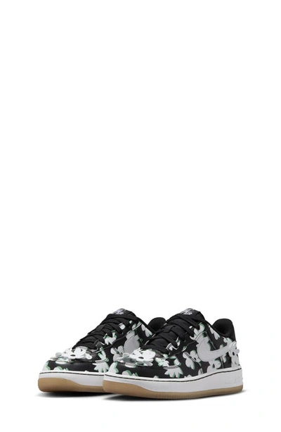 Nike Kids' Air Force 1 Lv8 Trainer In Black/ White/ Green/ Brown