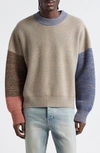 WASTE YARN PROJECT TANIA COLORBLOCK CREWNECK SWEATER