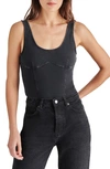 STEVE MADDEN STEVE MADDEN LAILAH STRETCH COTTON BODYSUIT