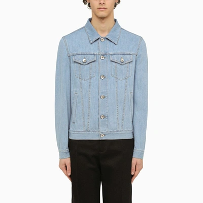 BRUNELLO CUCINELLI BRUNELLO CUCINELLI LIGHT BLUE DENIM JACKET MEN