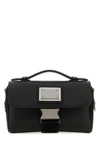 Dolce & Gabbana Men Black Leather Handbag In Black