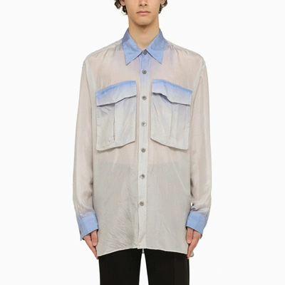 Dries Van Noten Men's Calander Silk Button-front Shirt In White