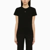 GIVENCHY GIVENCHY BLACK CREW-NECK T-SHIRT WITH LOGO WOMEN