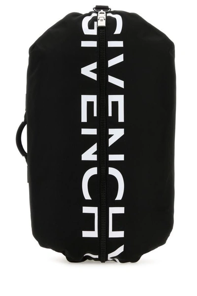 Givenchy Man Black Fabric G-zip Backpack