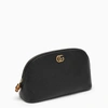 GUCCI GUCCI BLACK LEATHER BEAUTY CASE WITH LOGO WOMEN
