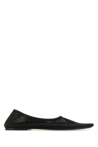 KHAITE KHAITE WOMAN BLACK MESH MAIDEN BALLERINAS