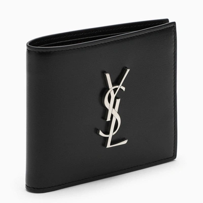 SAINT LAURENT SAINT LAURENT BLACK LEATHER BI-FOLD WALLET MEN