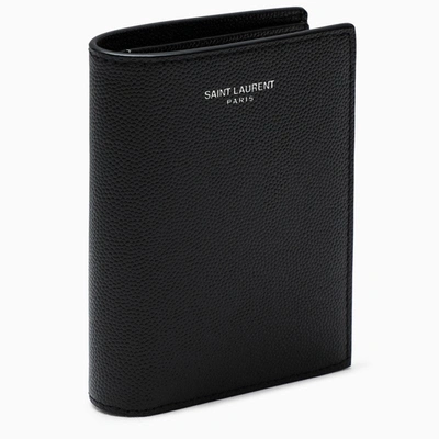 Saint Laurent Black Vertical Bi-fold Wallet Men