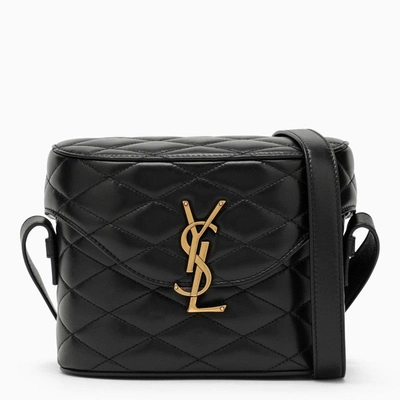 Saint Laurent Box Bag June Black Quilted Leather Women
