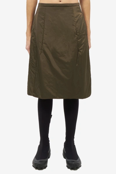 Aspesi Sevigny Skirt In Green Polyamide