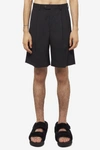 Auralee Gabardine Shorts In Black Wool