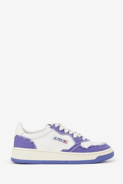 Autry 01 Low Sneakers In White Leather