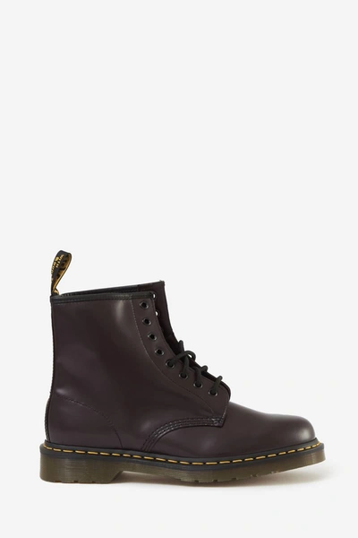 Dr. Martens 1460 Combat Boots In Bordeaux Leather