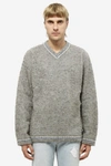 Erl Wool-blend Sweater In Grey