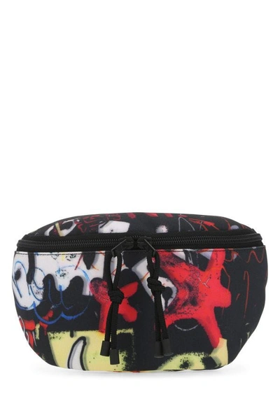 Vetements Unisex Printed Nylon Belt Bag In Multicolor