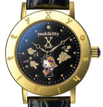 Pre-owned Sanrio Yoshikitty Hello Kitty Collection X-japan 10th Anniversary Watch Limited Edition