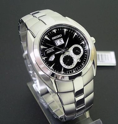 Pre-owned Seiko Arctura Kinetic Perpetual Calendar Men's Watch Snp031p1