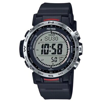 Pre-owned Casio Pro Trek Prw-35-1ajf Gray Climber Solar Atomic Men's Watch In Box
