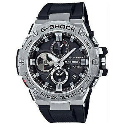 Pre-owned G-shock Casio  G-steel Bluetooth Ios Android Solar Gst-b100-1ajf