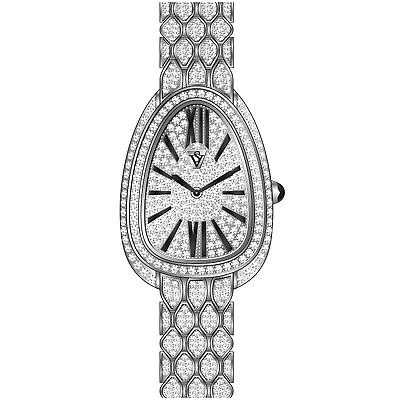 Pre-owned Christian Van Sant Women's Bella Silver Dial Watch - Cv4600