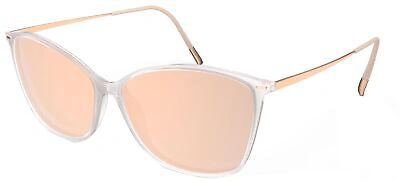 Pre-owned Silhouette Sun Lite 3192 Clear White/brown Pink Gold Onesizefitsall Women Sun