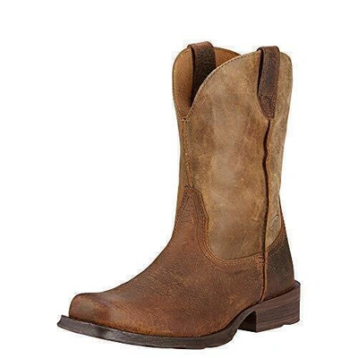 Pre-owned Ariat Mens Rambler Western Boot Earth/brown Bomber 10.5 Wide