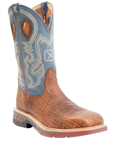 Pre-owned Twisted X Men's Western Work Boot - Alloy Toe - Mxba005 In Brown