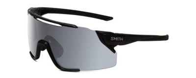 Pre-owned Smith Attack Mag Mtb Wrap Rimless Sunglass Black/cp Platinum Mirror/amber 172 Mm In Multicolor