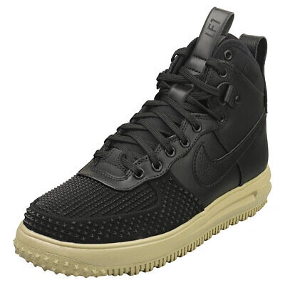 Pre-owned Nike Lunar Force 1 Duckboot Mens Black Olive Fashion Sneakers - 10.5 Us In Green