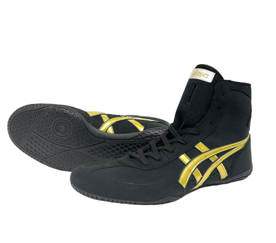 Pre-owned Asics 【made To Order】 Wrestling Shoes 1083a001 Ex-eo Twr900 Black X Gold From Jp