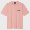 PAUL SMITH PINK PS SLANT LOGO COTTON-BLEND T-SHIRT