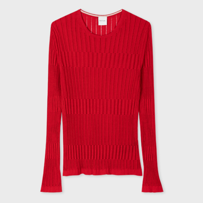 Paul Smith Womens Knitted Jumper Crew Neck In Red