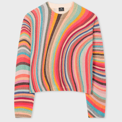 Paul Smith Womens Knitted Jumper Crew Neck In Multicolour