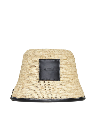 Jacquemus Le Bob Soli Bucket Hat In Black