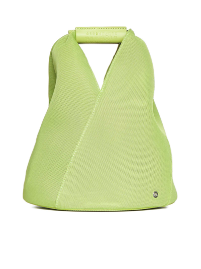 Mm6 Maison Margiela Tote In Lime Green