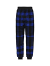 BURBERRY CHECKED ELASTICATED-WAIST JOGGING PANTS